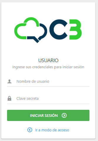 Login de usuario