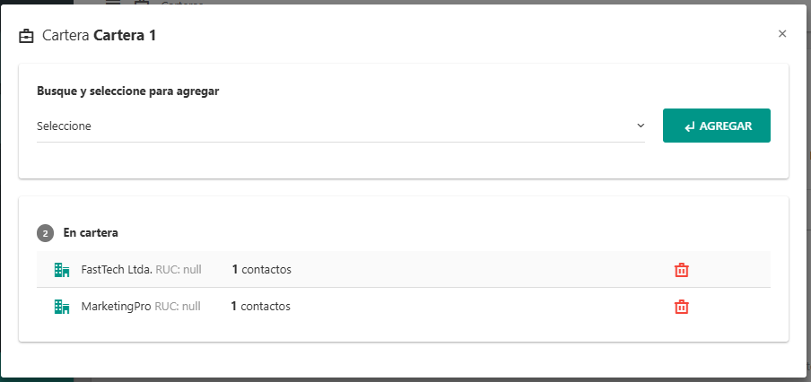 Gestionar Contactos