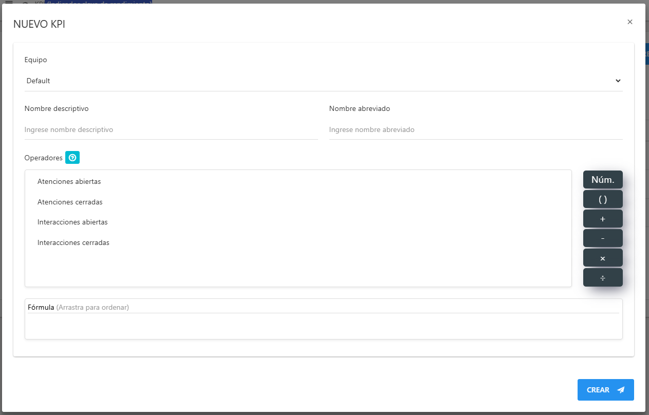 Crear KPI