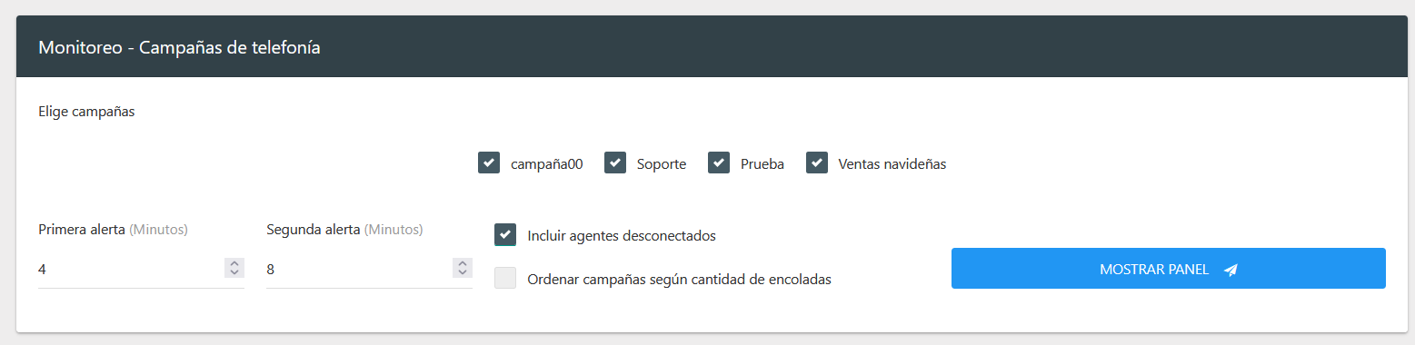 Monitoreo campaña telefonía