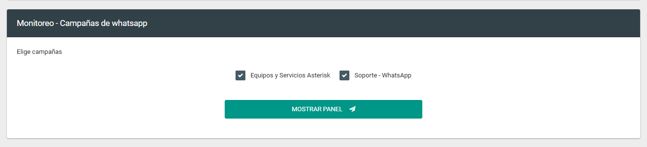 Monitoreo campaña whatsapp