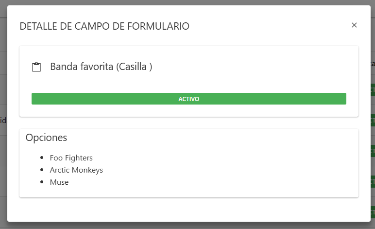 Ver campo de formulario