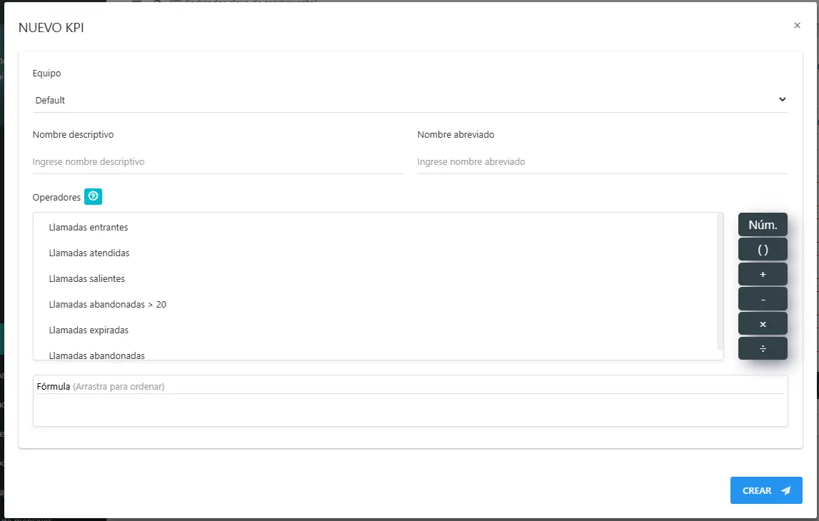 Crear KPI
