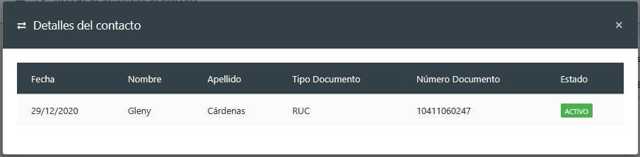 Ver Contacto