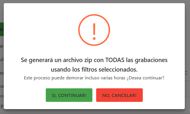 Mensaje de confirmación