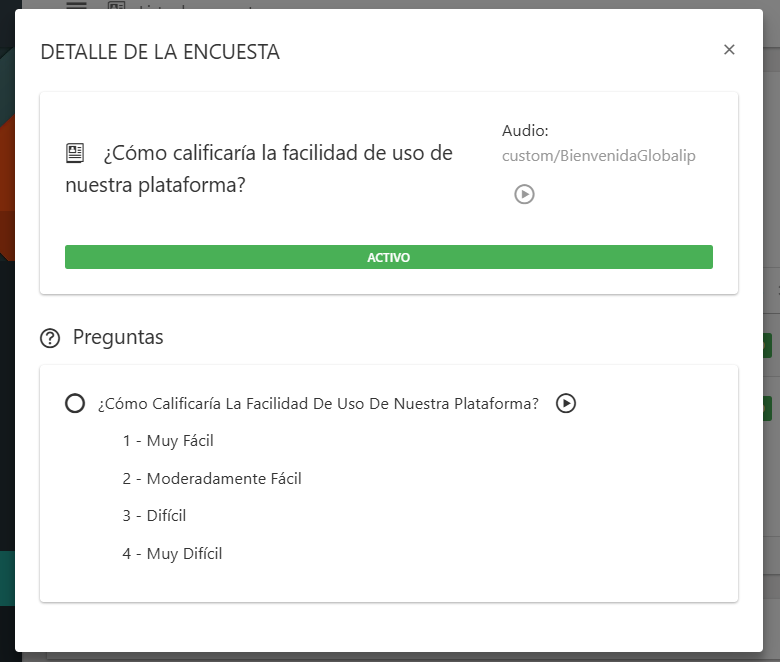 Ver encuesta