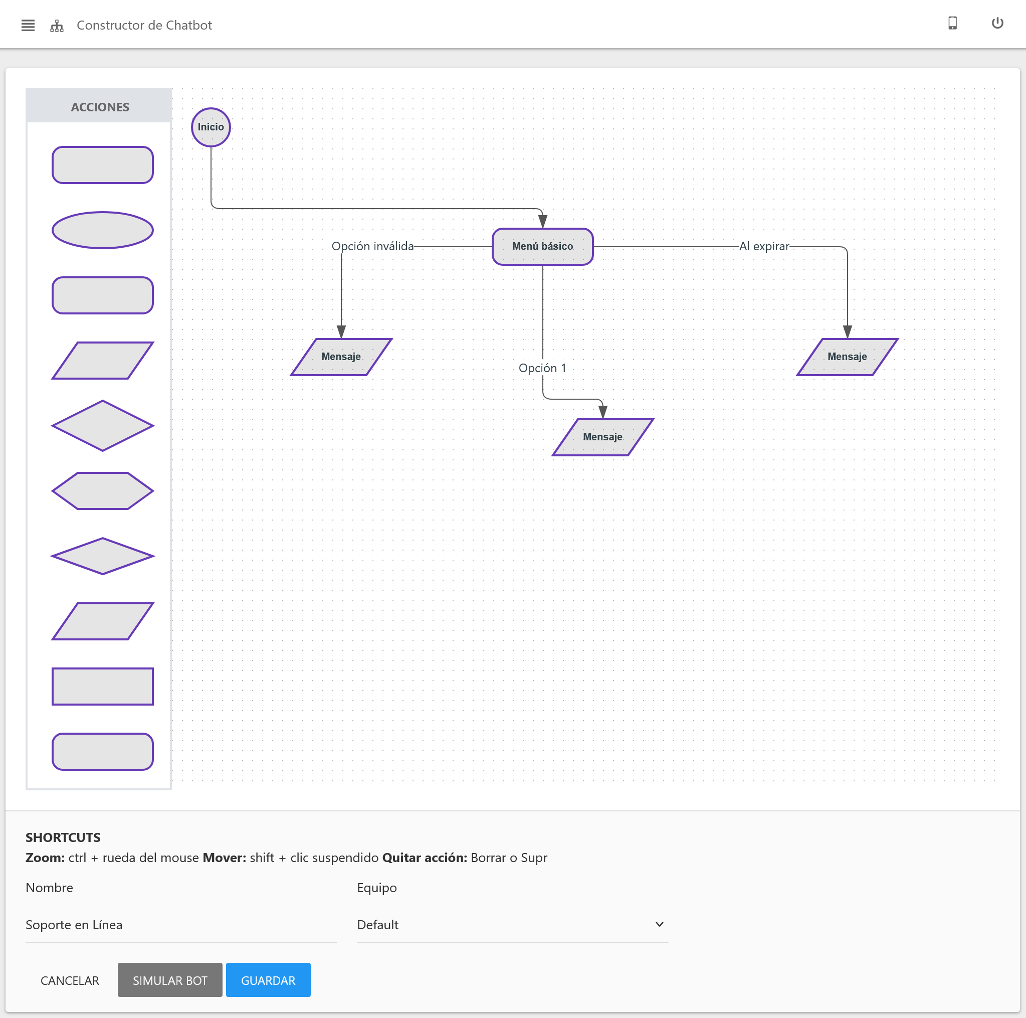 Editar Chatbot