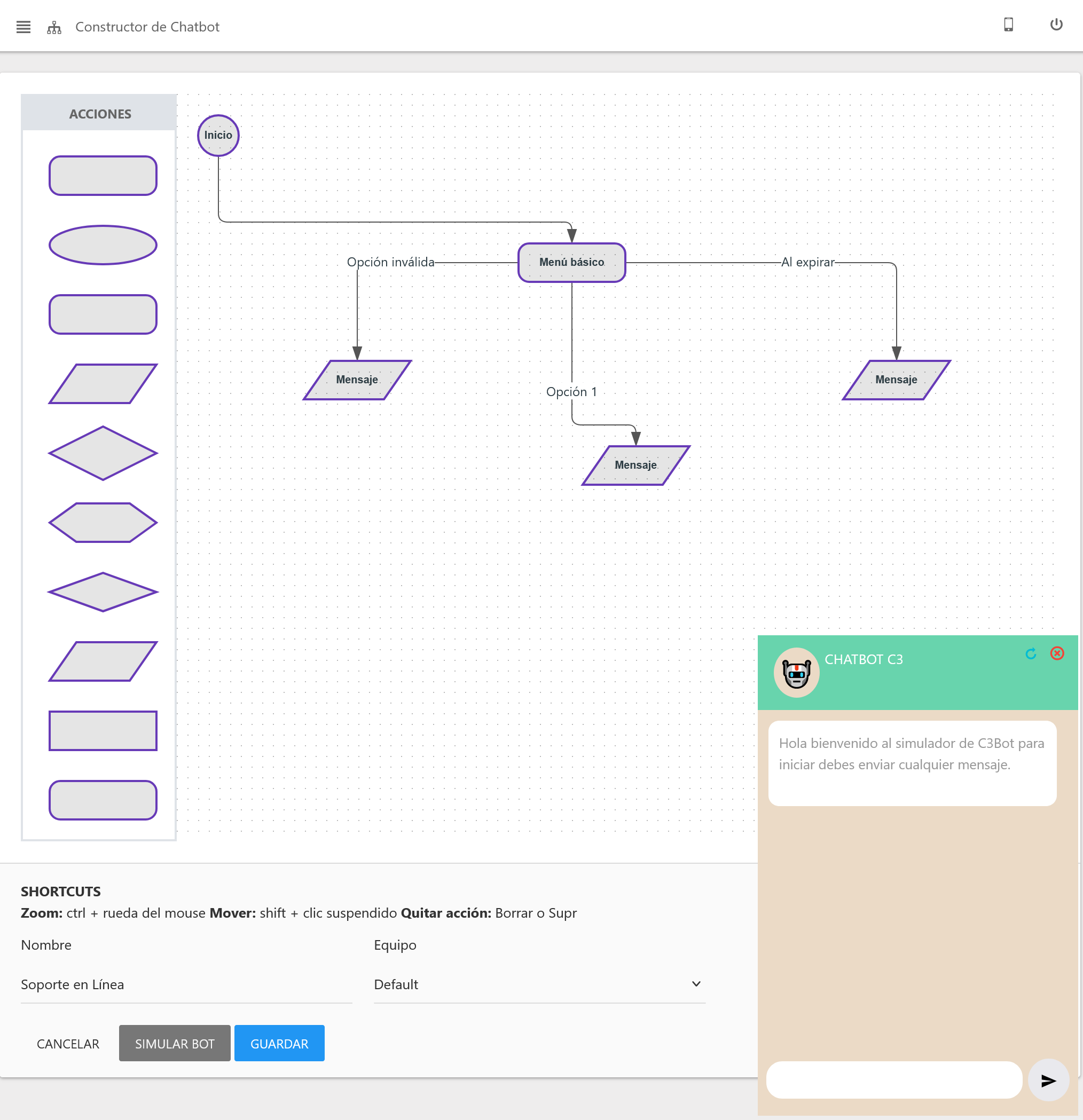 Simular Chatbot
