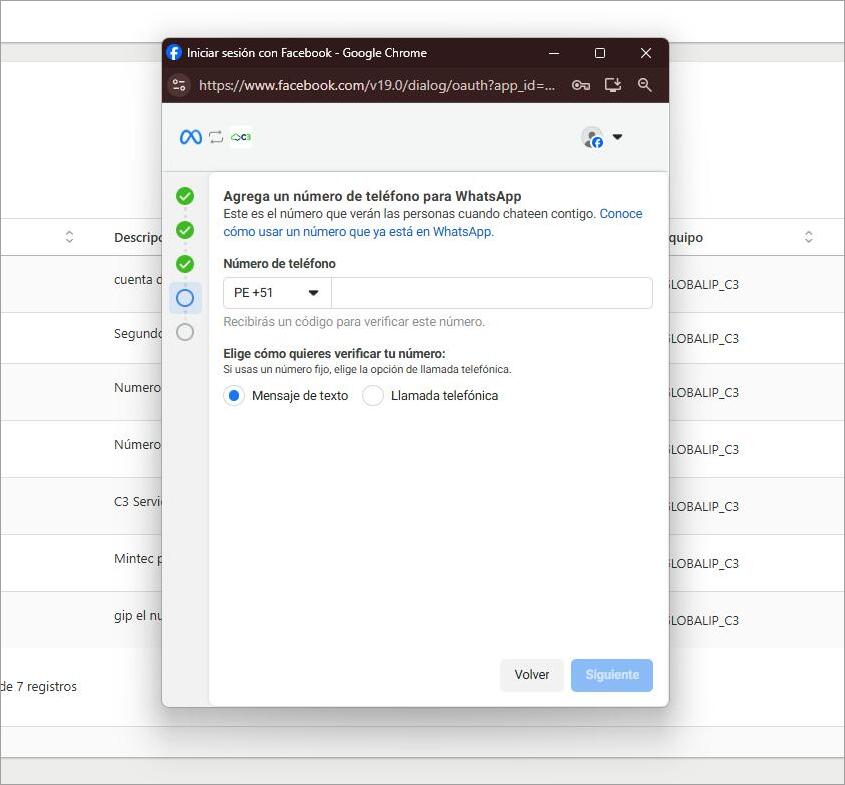 Paso 8: Agregar y verificar el número de teléfono.