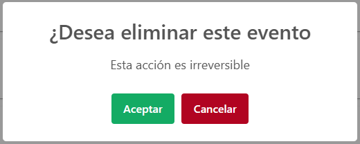 Eliminar evento