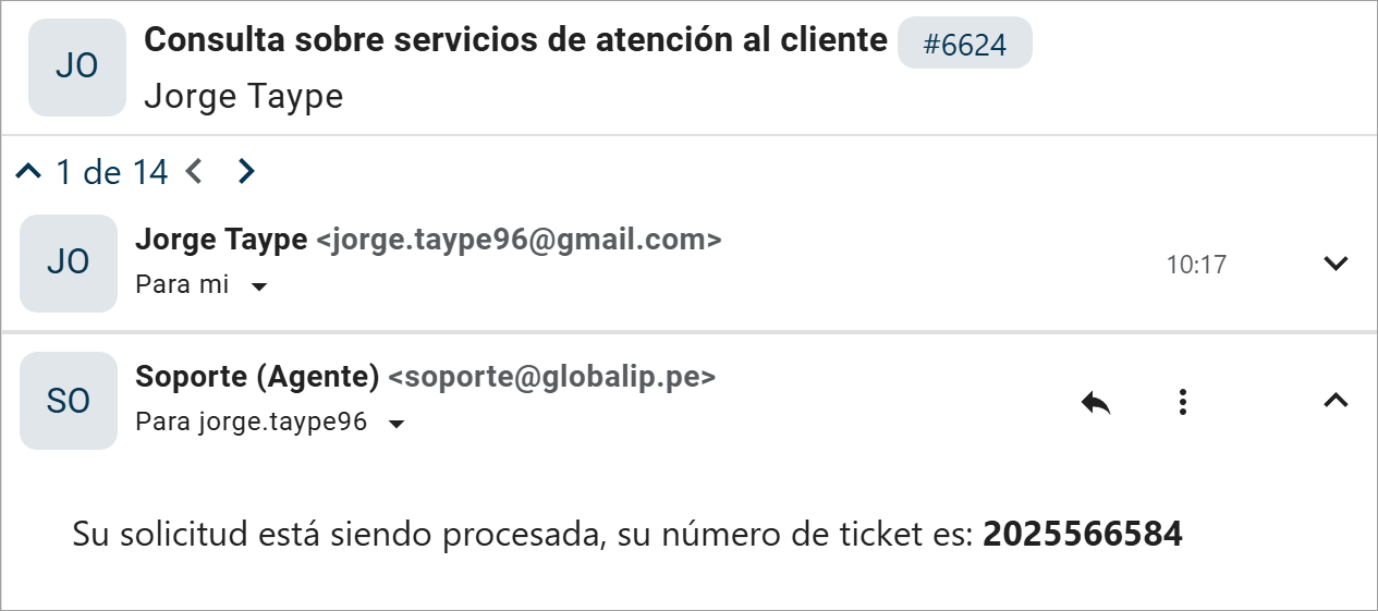 Interacción con el cliente