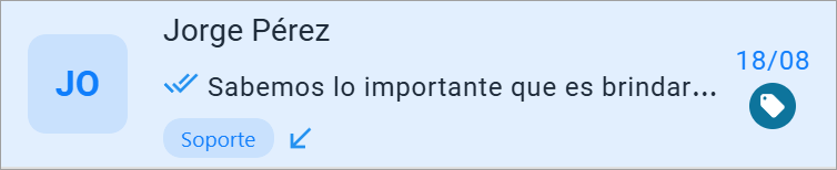 Etiqueta de la atención