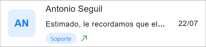 Atención saliente Messenger