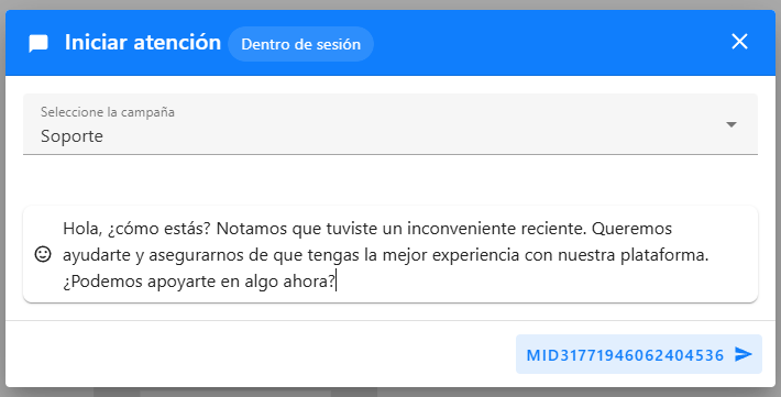 Iniciar Atención