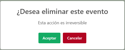Eliminar evento