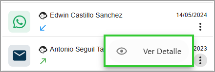 Ver más detalles - Correo