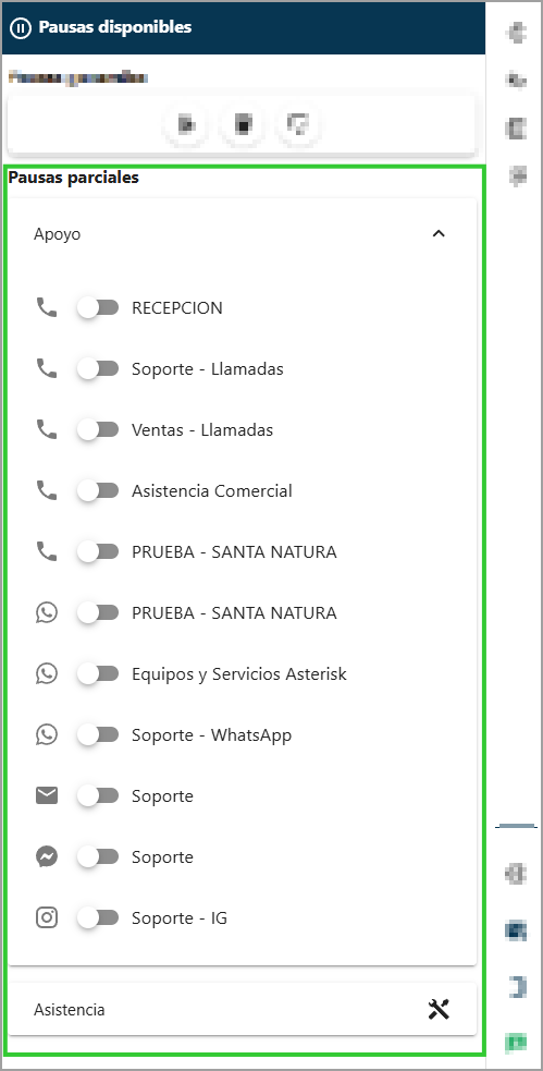 Pausas Parciales