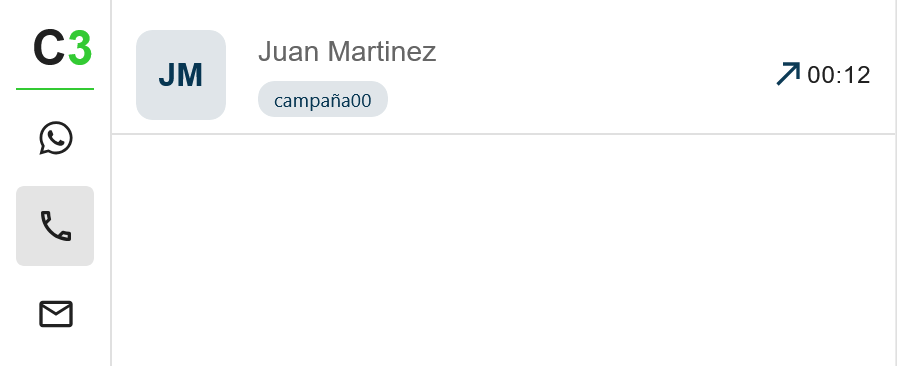 Lista de llamadas
