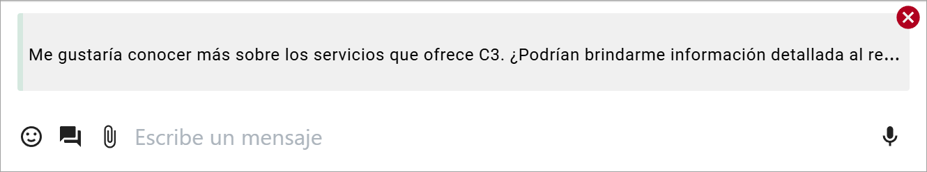 Mensaje citado