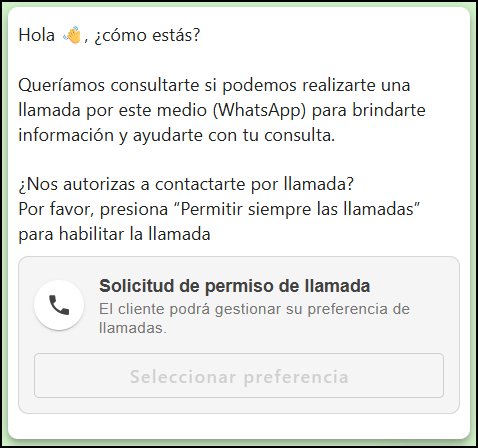 Vista previa del mensaje enviado