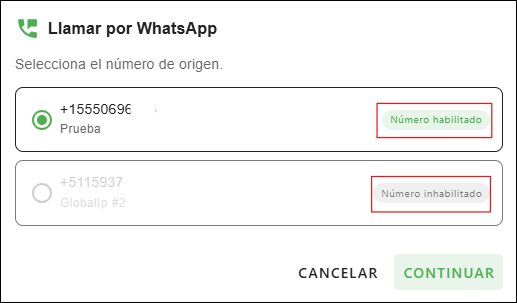 seleccionar número